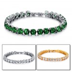 OPK AAA Cubic Zirconia Tennis Bracelet Elegant Style Gift for Wedding/ Engagement/ Birthday