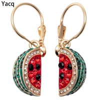 YACQ Watermelon Dangle Drop Earrings Women Girls Fashion Jewelry 